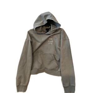 H&M  Oversized Gray In The Studio Pullover Hoodie Mens Med